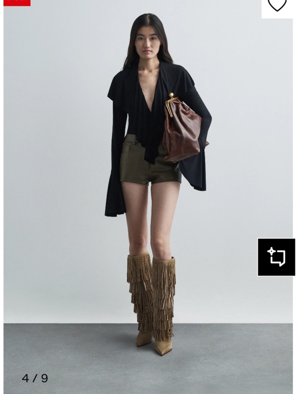 🤎 MICHAEL Michael Kors Jayla Fringed Suede Tall Boot - Picture 6 of 7